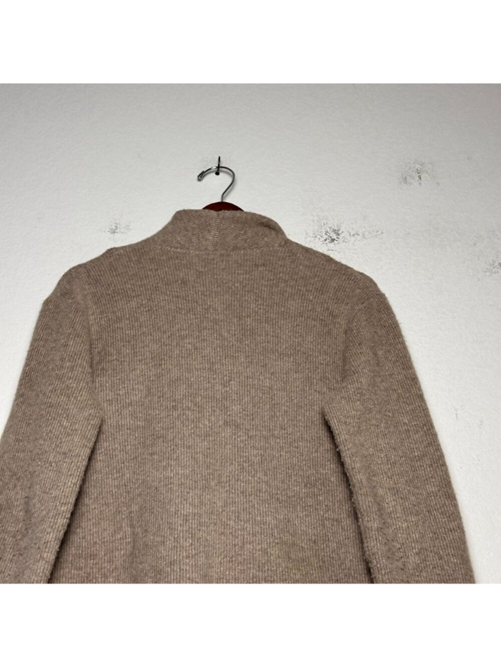 J.Crew Merino Coat Cardigan Women XS Outerwear Brown Warm Cocoon Knit Wool Blend - Picture 9 of 10